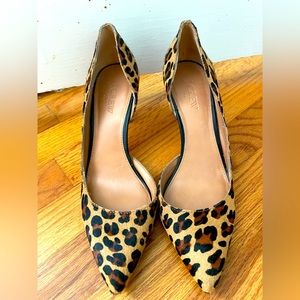 Size 8 leopard j crew heels. Excellent condition!
